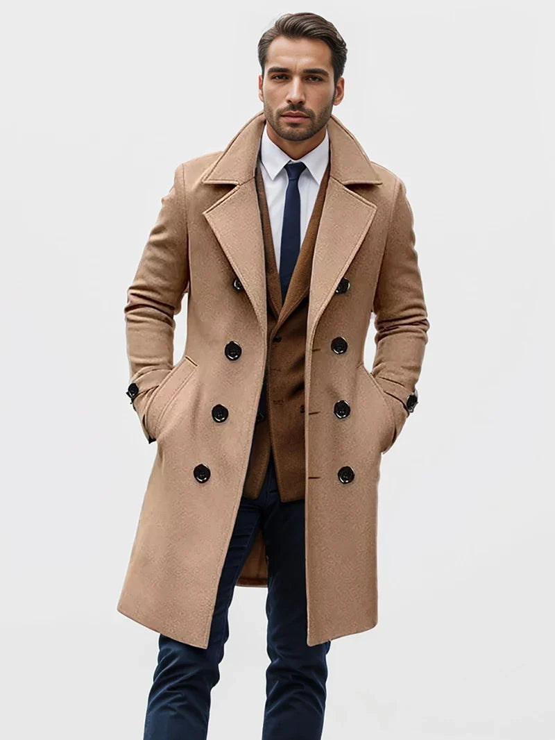 Elliot – Doppelreihiger Herren-Trenchcoat