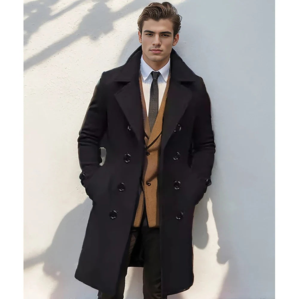 Elliot – Doppelreihiger Herren-Trenchcoat