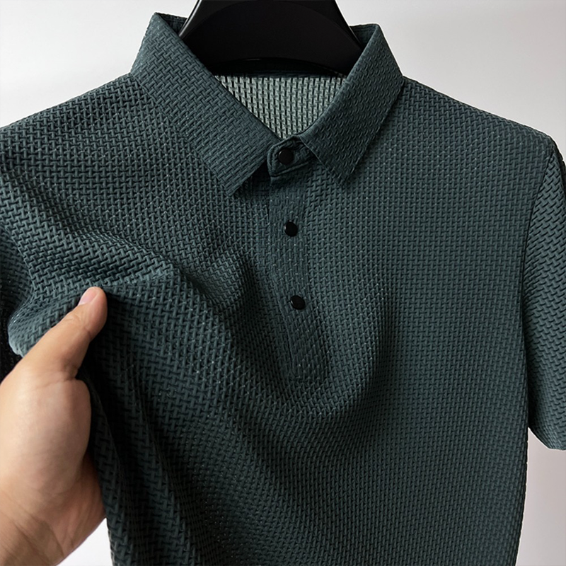 Vincent – Edles Poloshirt aus hochwertiger Seide